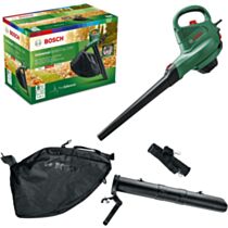 Bosch 06008B1072 Electric Leaf Blower and Vacuum UniversalGardenTidy 2300 (2300 W, collection bag 45 l, variable speed, for blowing, vacuuming and shredding leaves, in carton packaging)