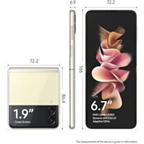Samsung Galaxy Z Flip 3 5G Smartphone - 128GB Storage, 8GB RAM, Cream