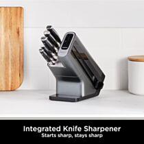Ninja Foodi StaySharp Knife Block with Integrated Sharpener K32005UK – 5-Piece Set