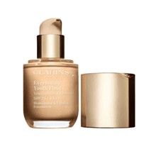 CLARINS EVERLASTING YOUTH FLUID SPF15/PA+++ ILLUMINATING & FIRMING FOUNDATION WITH CHICORY EXTRACT 30ml - SHADES : 108W