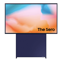 Samsung The Sero QE43LS05BAUXXU 43&quot; Smart 4K Ultra HD HDR QLED TV with Bixby, Alexa &amp; Google Assistant - Navy Blue (2022 Release)