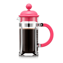 Bodum CAFFETTIERA Coffee maker, 3 cup, 0.35 l, 12 oz, - Bubblegum Pink