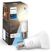 Philips Hue White E27 800 Lumen Bulb - 1 Pack