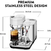 Sage Vertuo Creatista Stainless Steel Coffee Machine - Sea Salt