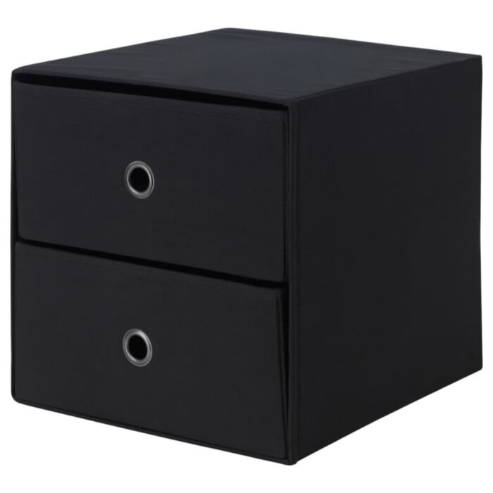 Flarra Minichest with 2 drawers - Black