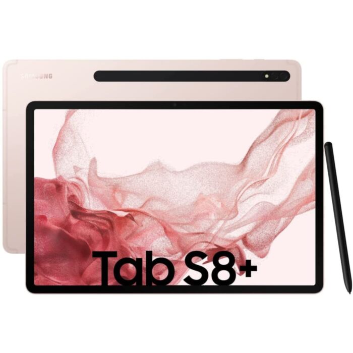Samsung Galaxy Tab S8 Plus - 12.4", 128GB Storage, 8GB RAM, Pink Gold