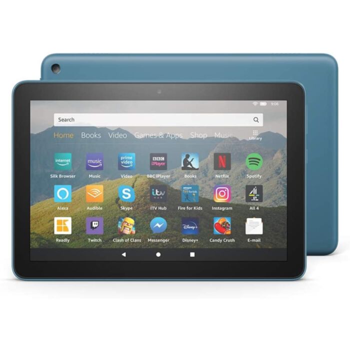 Amazon Fire HD Tablet: 8 inches, 2GB RAM, 32GB Storage, with Ads - Blue