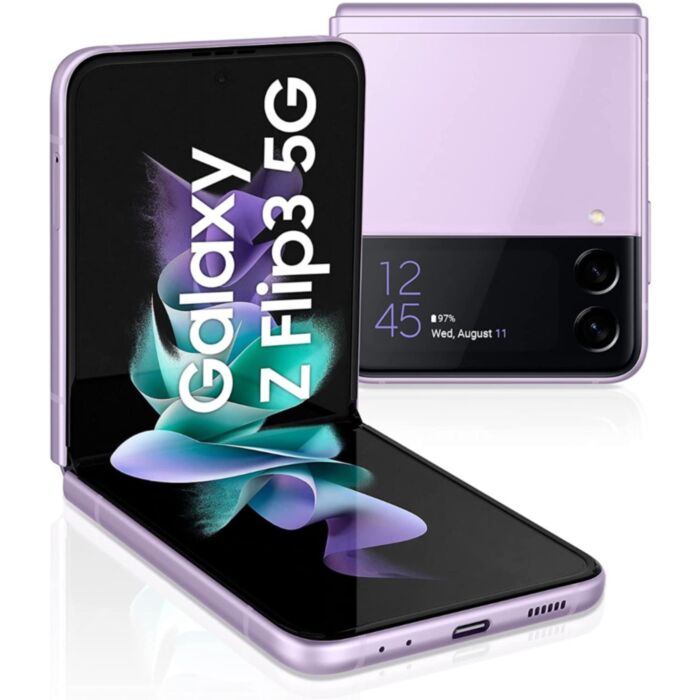 Samsung Galaxy Z Flip 3 5G Smartphone - 128GB Storage, 8GB RAM, Lavender