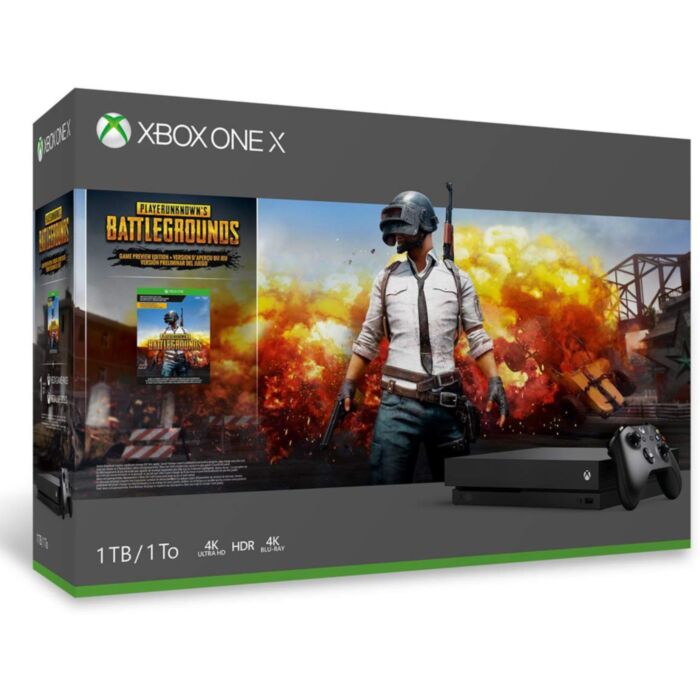 Xbox One X 1TB Black Console and PlayerUnknown's Battlegrounds Bundle