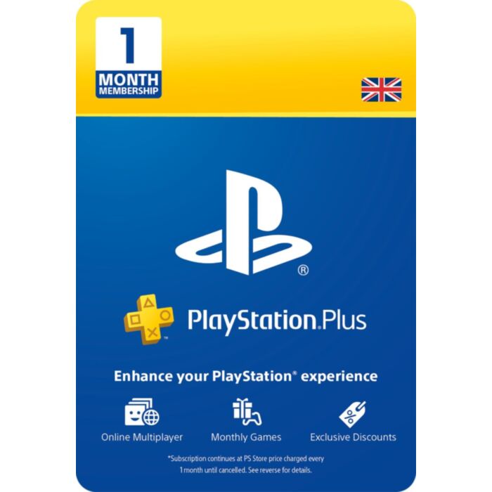 SONY Playstation Plus 1 Month Membership - Instant Digital Download