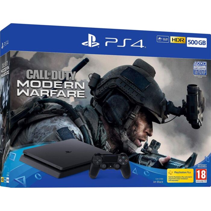 PS4 Console 500GB & Call Of Duty: Modern Warfare Bundle