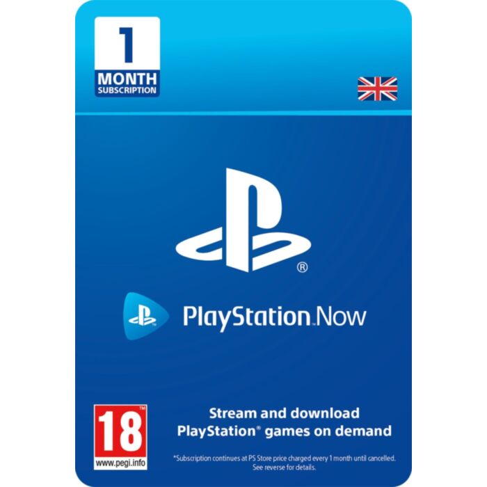 PlayStation Now 1 Month Subscription - Instant Digital Download