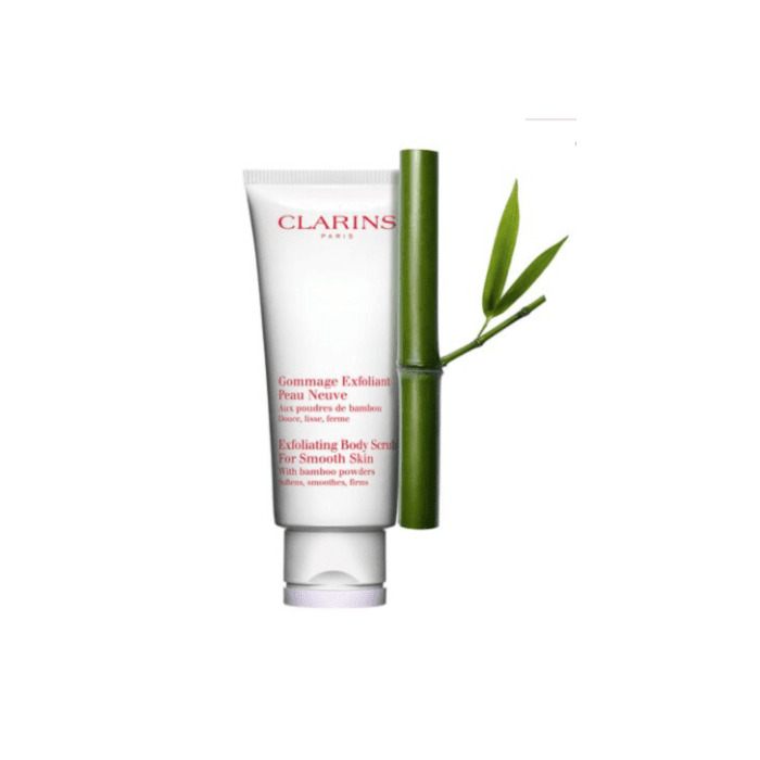 CLARINS : EXFOLIATING BODY SCRUB FOR SMOOTH SKIN with bamboo powdes Softens,Smoothes,Firm 100ml
