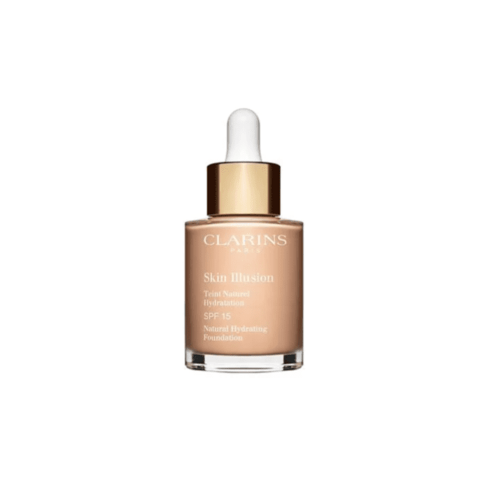 CLARINS SKIN ILLUSION HYDRATATION SPF15 NATURAL HYDRATING FOUNDATION WITH RED JANIA EXTRACT 309ml - SHADE :  102.5C