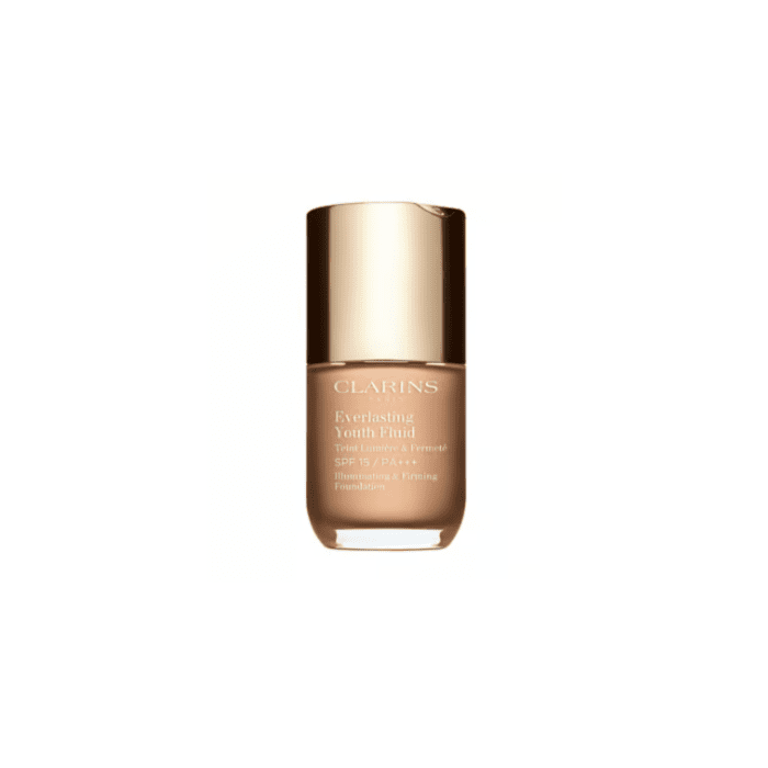 CLARINS EVERLASTING YOUTH FLUID SPF15/PA+++ ILLUMINATING & FIRMING FOUNDATION WITH CHICORY EXTRACT 30ml - SHADES : 108W