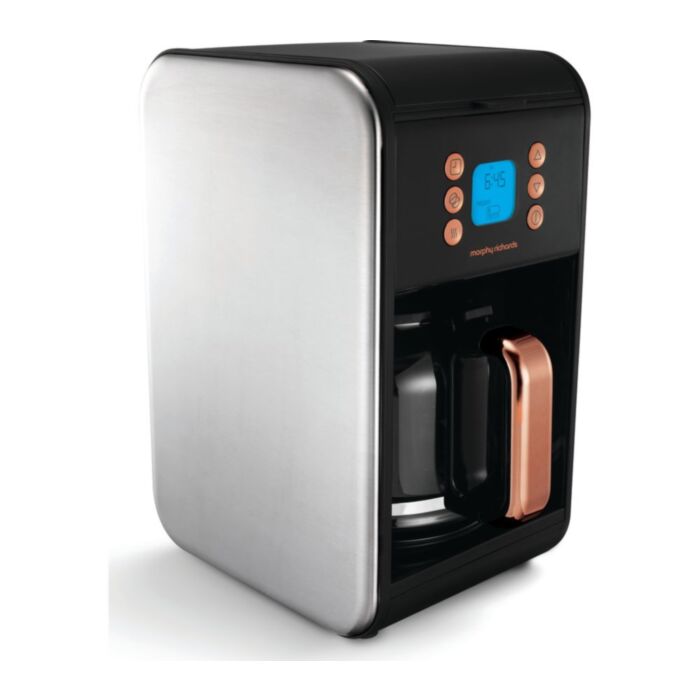 MORPHY RICHARDS Accents 162011 Filter Coffee Machine - Black & Rose Gold