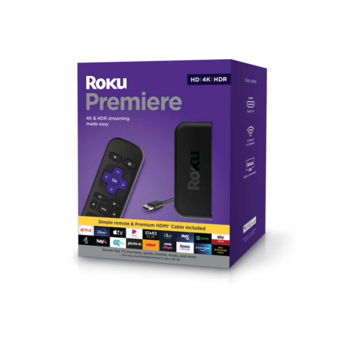 Roku Premiere 4K & HDR Streaming Device