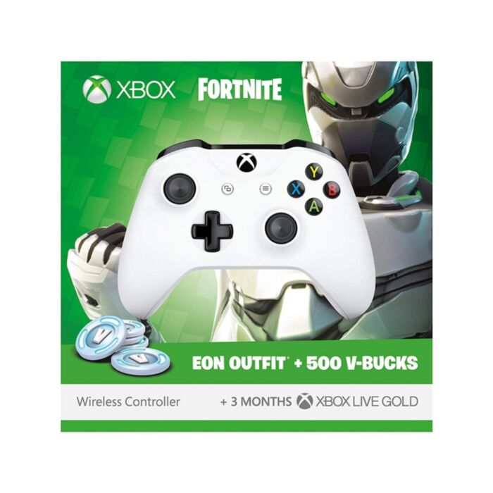  Xbox Wireless Controller with Fortnite Eon Cosmetic Set, 500 V-bucks and 3 Months Xbox Live Gold membership 