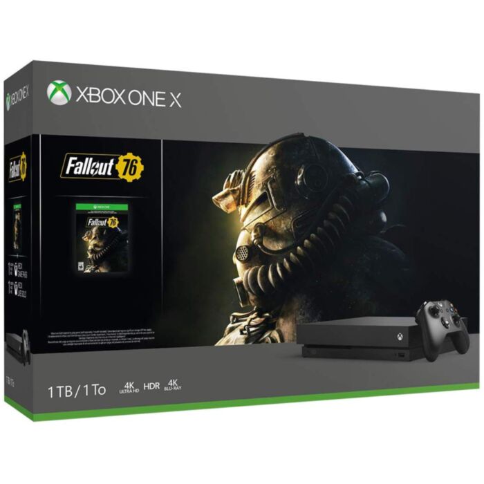 Xbox One X 1TB Black Console and Fallout 76 Bundle