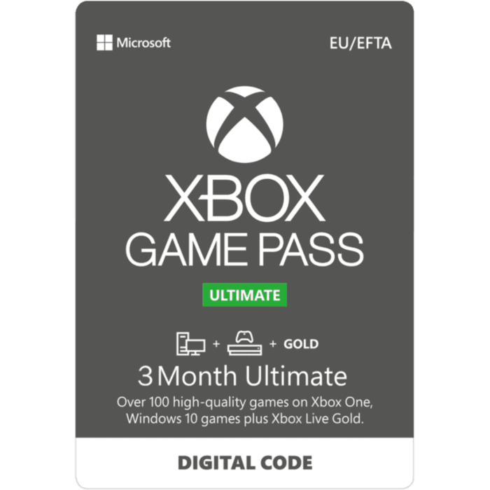 MICROSOFT Xbox One Game Pass Ultimate - 3 months - Digital Code