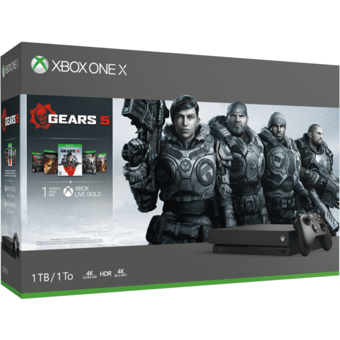 Xbox One X 1TB Console & Gears 5 Black