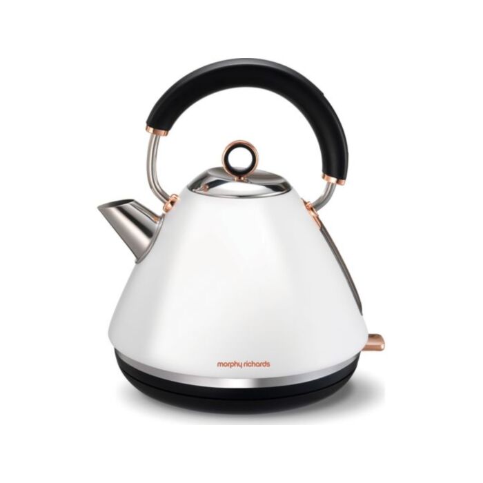 Morphy Richards Traditional Kettle - White & Rose Gold