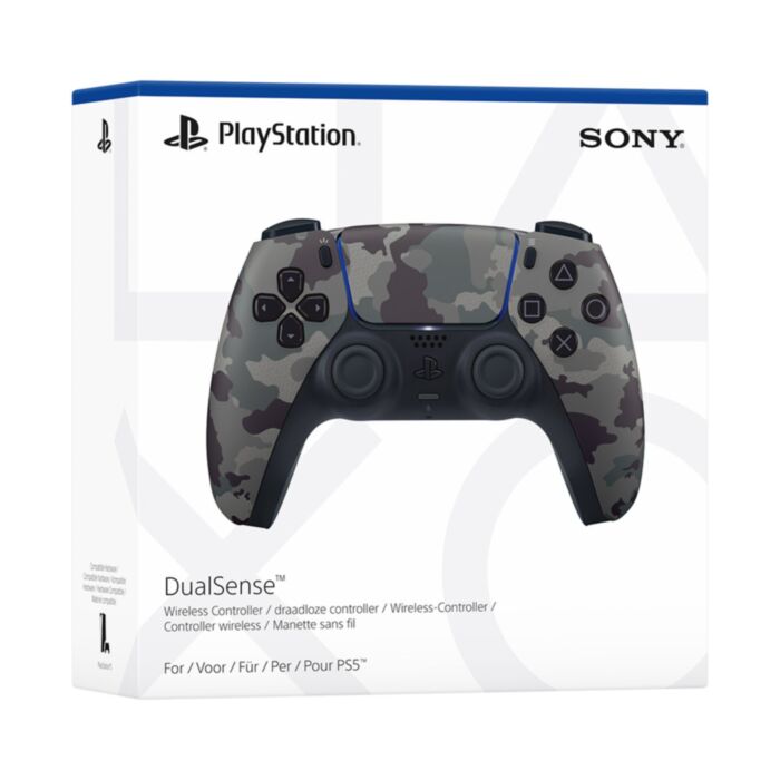 PlayStation 5 DualSense Wireless Controller, Grey Camo
