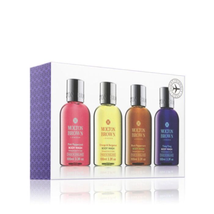 Molton Brown Bestsellers Travel Body Wash 4 Piece Set