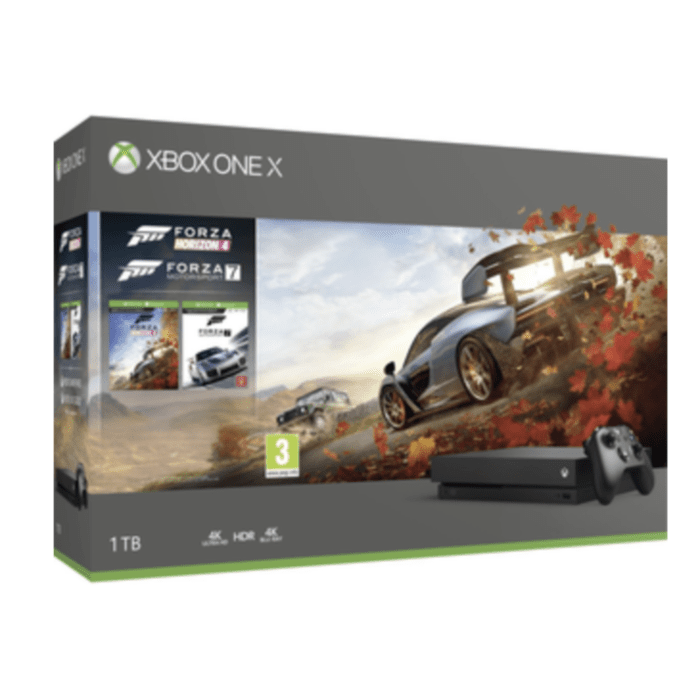 Xbox One X Console 1TB and Forza Horizon 4 & Forza Motorsport 7