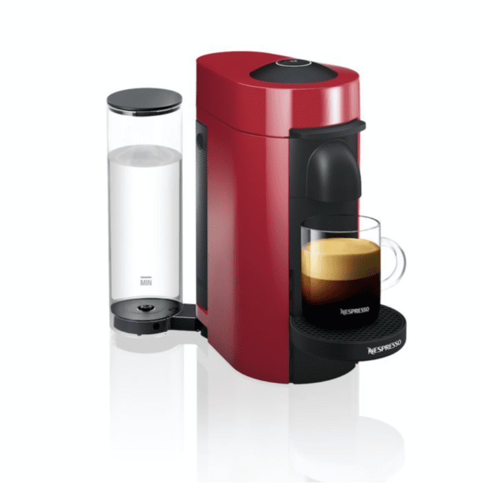 Nespresso Vertuo Plus Coffee Machine - Cherry Red