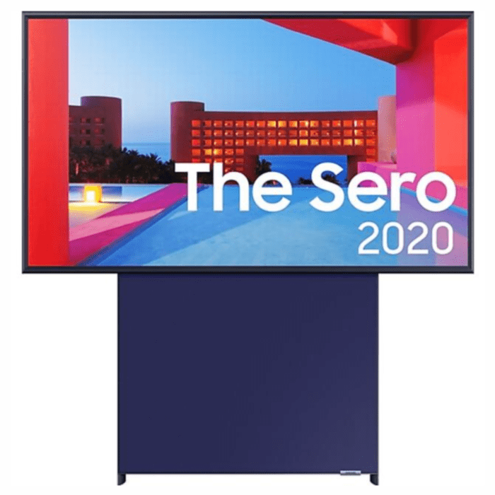 SAMSUNG The Sero QE43LS05TAUXXU 43" Smart 4K Ultra HD HDR QLED TV with Bixby, Alexa & Google Assistant - Navy Blue (2020 Edition)