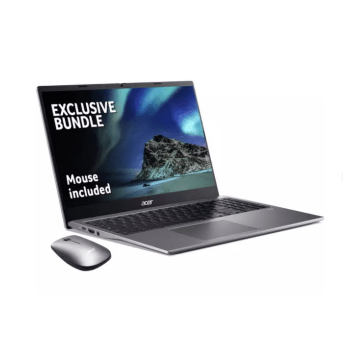 ACER 515 15.6" Chromebook & Mouse Bundle - Intel® Core™ i3, 128 GB SSD, 8GB Ram , Grey