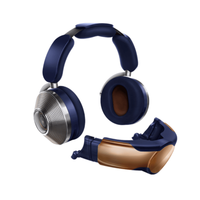 Dyson Zone Absolute Plus - headphones with air purification - Prussian blue/Bright copper