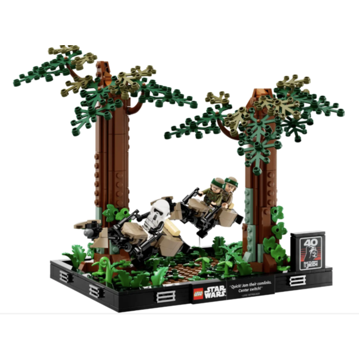 Lego Star Wars Endor Speeder Chase Diorama