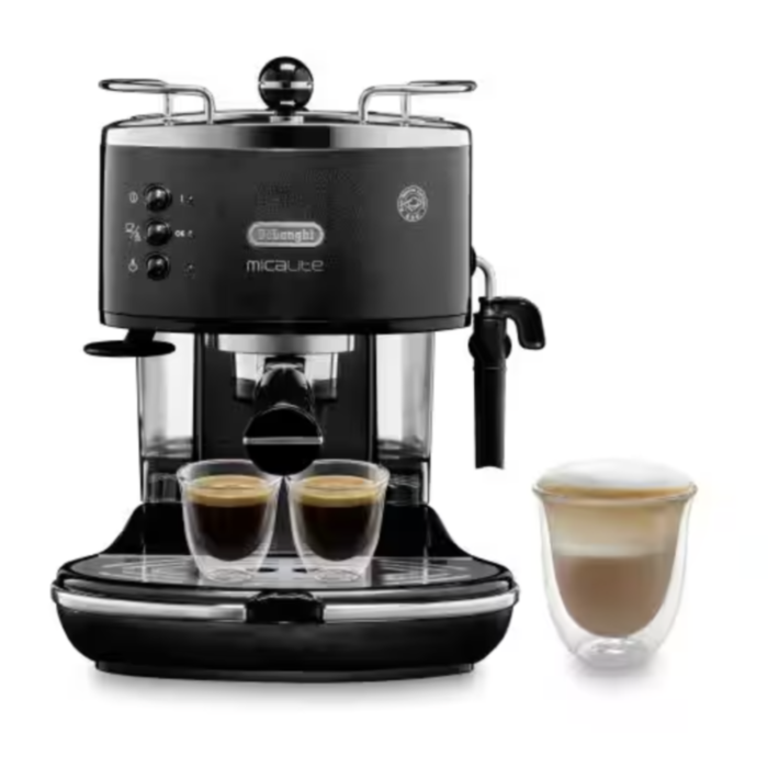 De'longhi Icona Micalite Black Traditional Espresso Maker ECOM311.BK