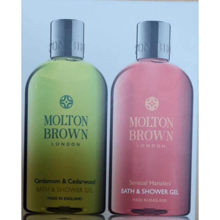 Molton Brown Cardamom & Cedarwood and Sensual Hanaleni Bath & Shower Gell