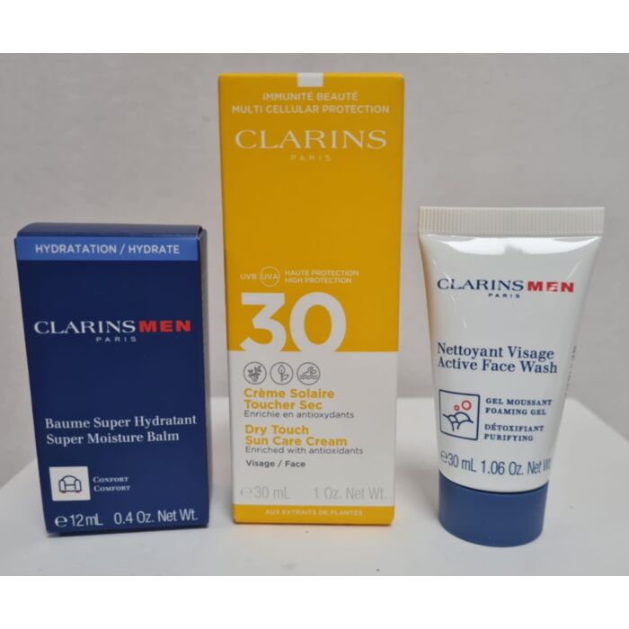 CLARINS DRY TOUCH SUN CARE CREAM 30ML GIFT SET 