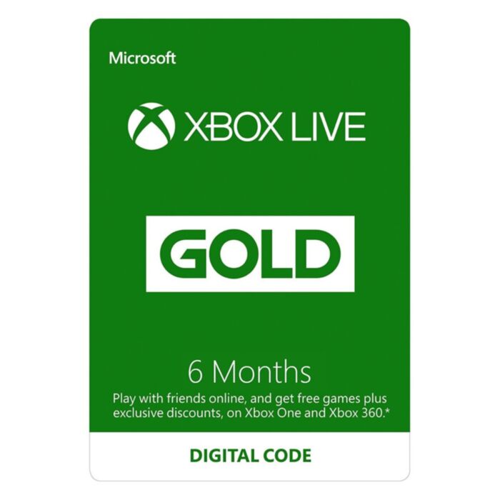 XBOX LIVE 6 Months Membership - Xbox Instant Digital Download - EU