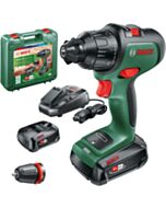 Bosch Cordless Combi Drill AdvancedImpact 18 (2x Batteries, 18 Volt System, in Carrying Case)