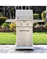 KitchenAid 2 Burner Stainless Steel Gas BBQ Grill + Cover