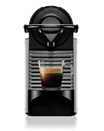 Nespresso Pixie Coffee Machine by Krups - Titanium