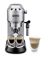 De'Longhi Dedica Style Pump Espresso Coffee Machine - Silver